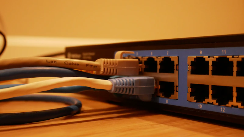 Structured enterprise network cabling with organized cable management