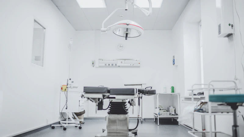 Healthcare facility with modern medical equipment and technology
