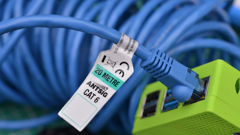 Fiber optic patch panel with organized blue LC connectors