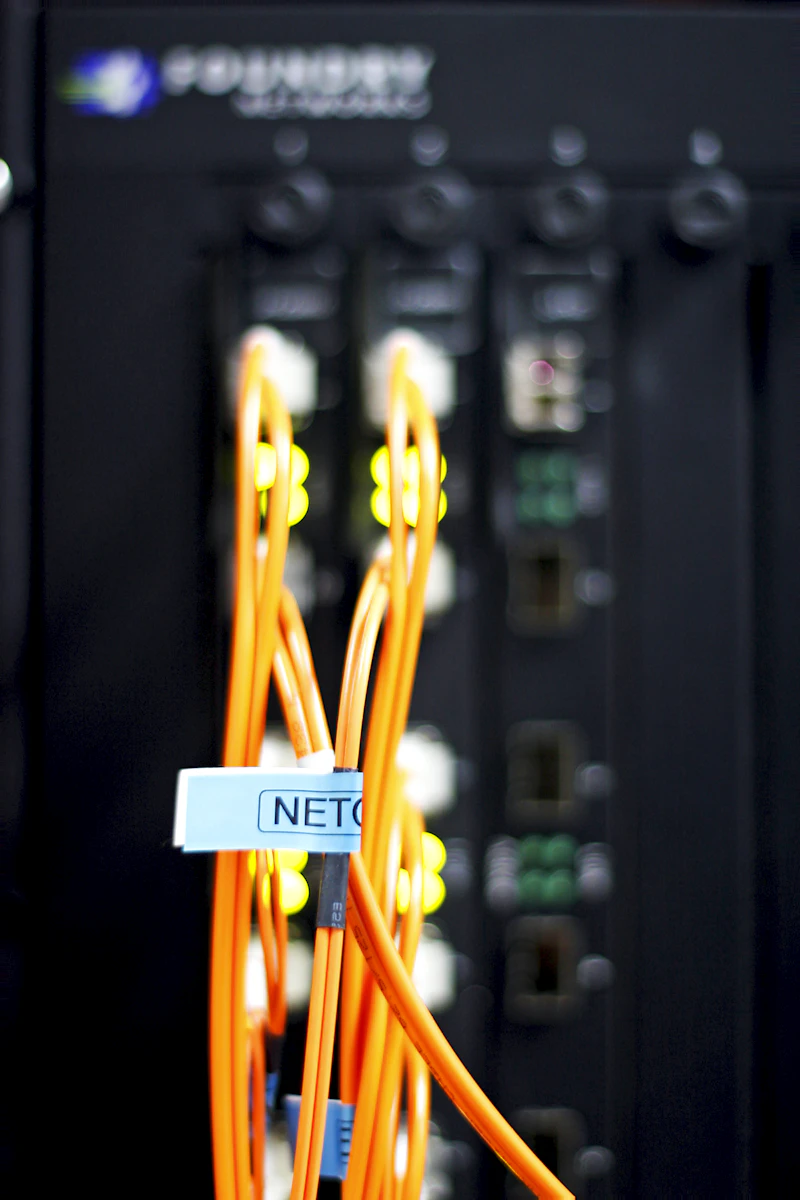 Organized network cabling in enterprise data center
