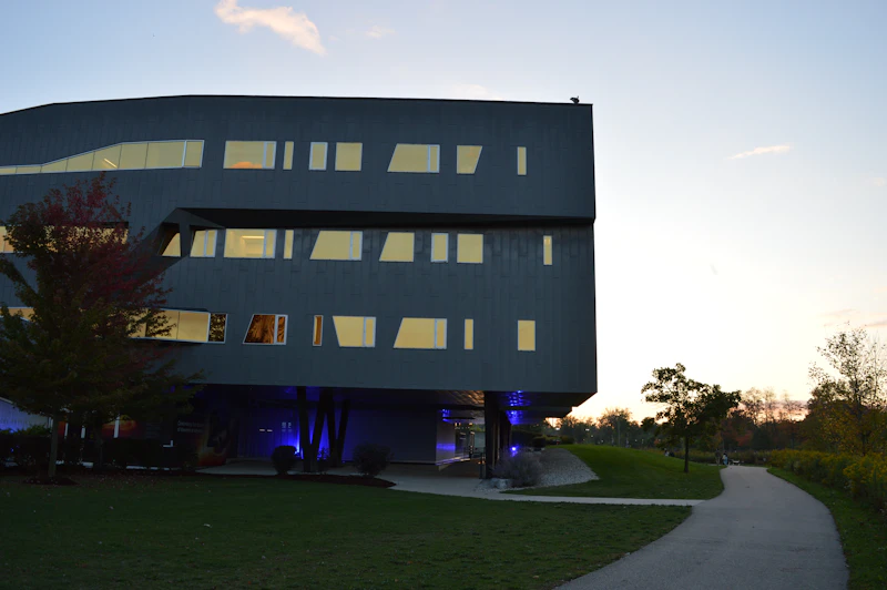 Multi-building campus connected by a unified network backbone