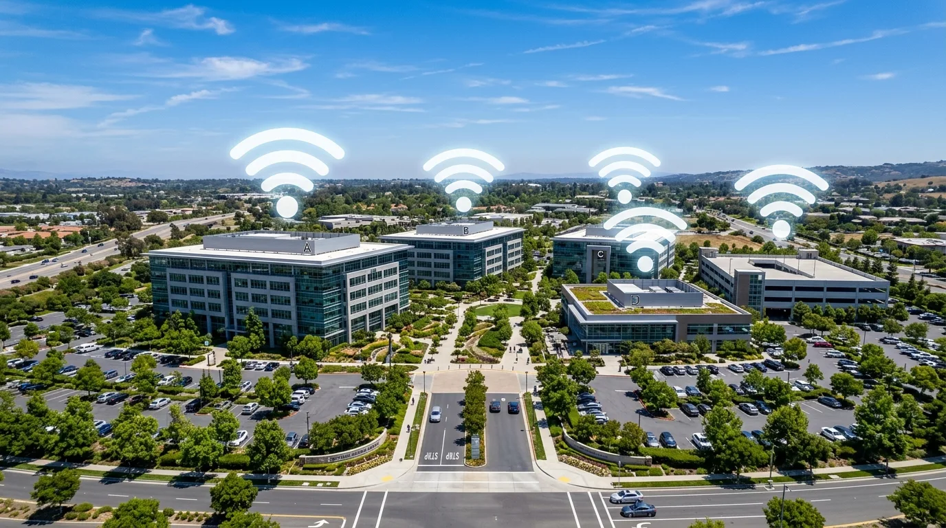 Enterprise WiFi access point deployment and coverage planning serving Anchorage
